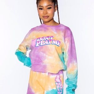 BSR Don’t Play Me Cropped Crewneck Sweatshirt